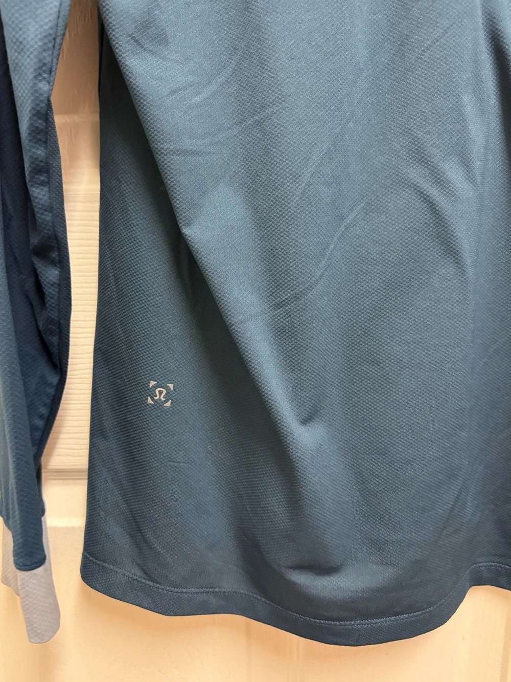 Lululemon Long Sleeve Athletic Top in Navy and Light Blue